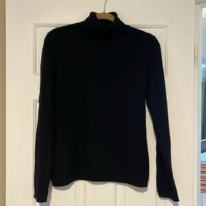 Garnet Hill black cashmere turtleneck